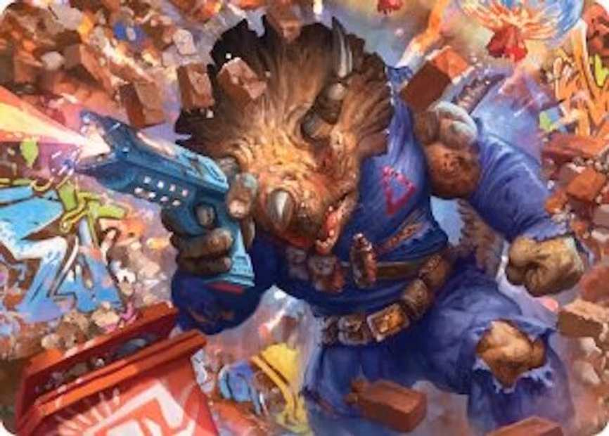 Zog, Triceraton Castaway Art Card