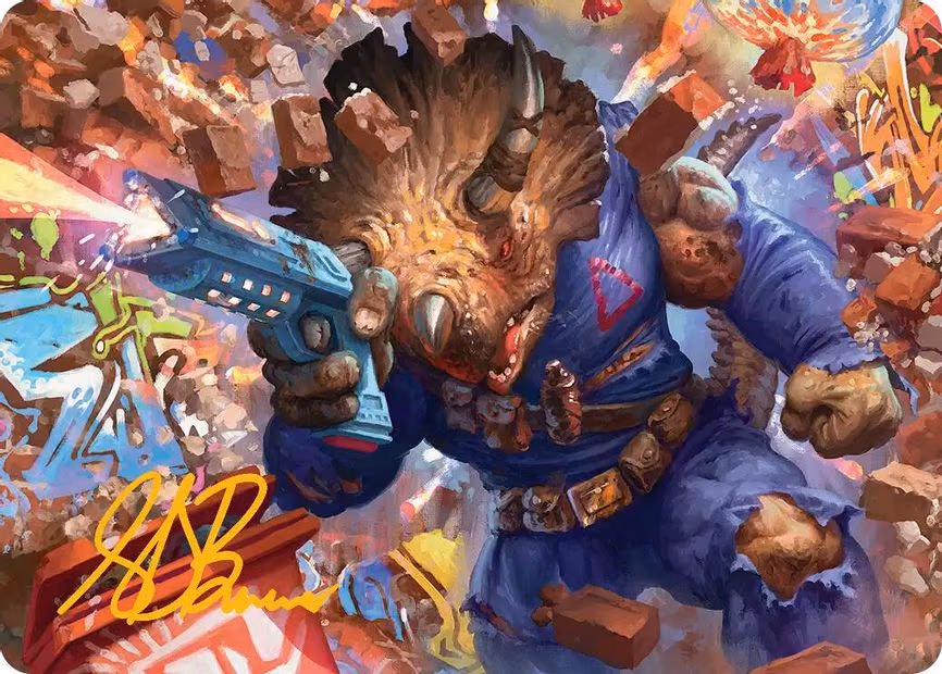 Zog, Triceraton Castaway Art Card