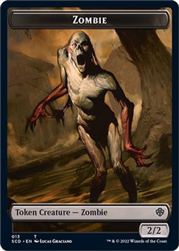 Zombie // Zombie Knight Double-Sided Token