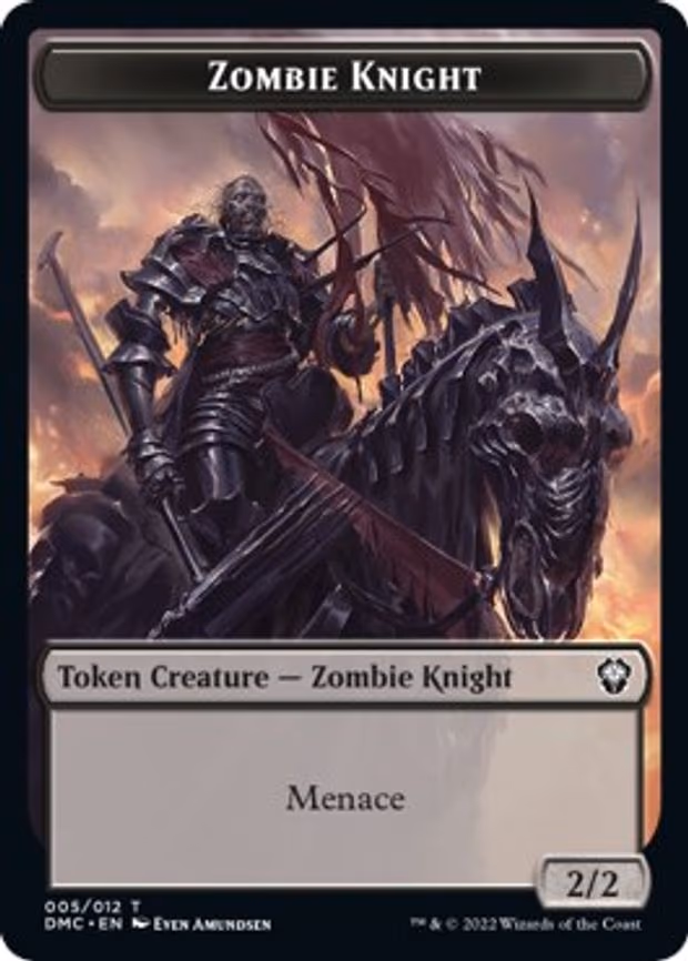 Zombie Knight // Knight Double-Sided Token
