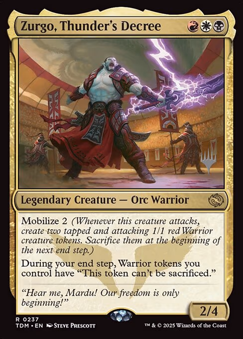 Zurgo, Thunder's Decree