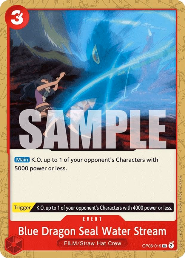 Blue Dragon Seal Water Stream