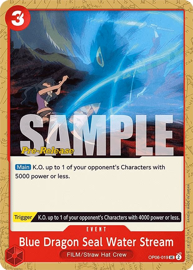 Blue Dragon Seal Water Stream