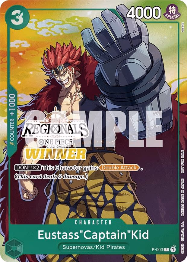 Eustass"Captain"Kid (Offline Regional 2024 Vol. 2) [Winner] - PR (P-003)