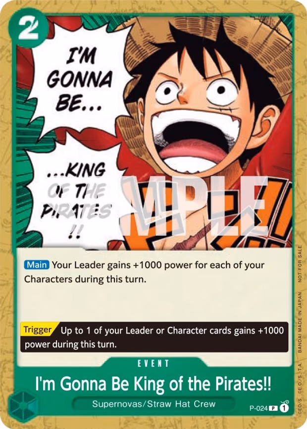I'm Gonna Be King of the Pirates!! - PR (P-024)