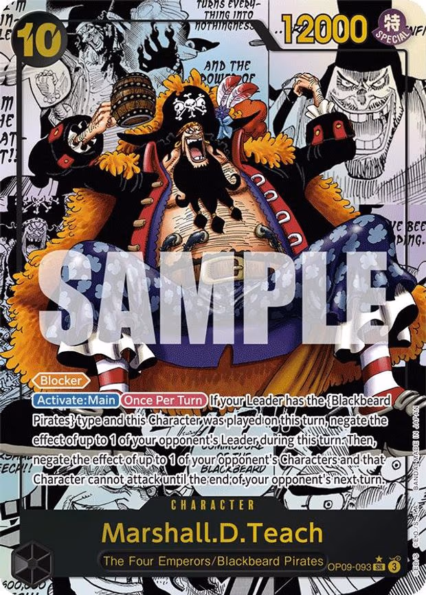 Marshall.D.Teach (093) (Manga) - SR (OP09-093)
