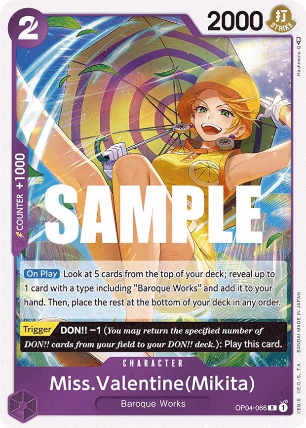 Miss.Valentine(Mikita) - R (OP04-066)