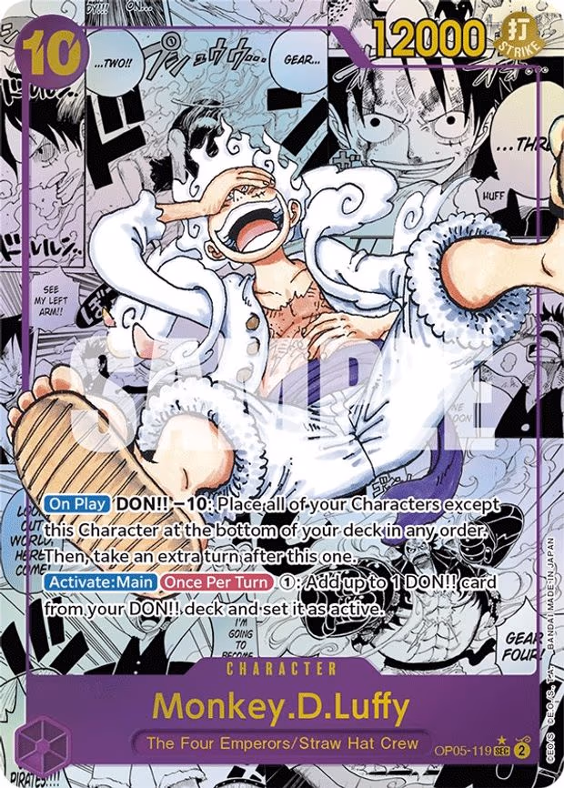 Monkey.D.Luffy (119) (Alternate Art) (Manga) - SEC (OP05-119)