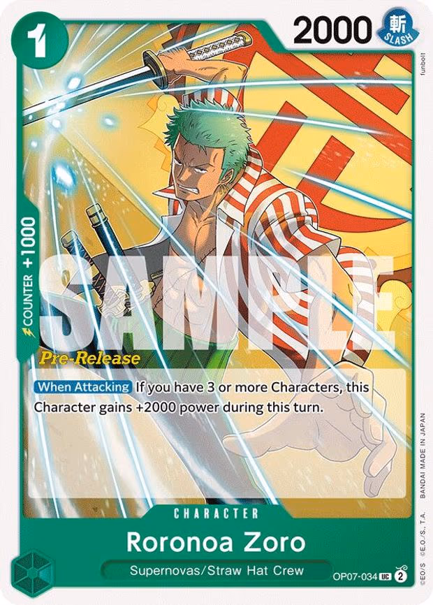 Roronoa Zoro - UC (OP07-034)