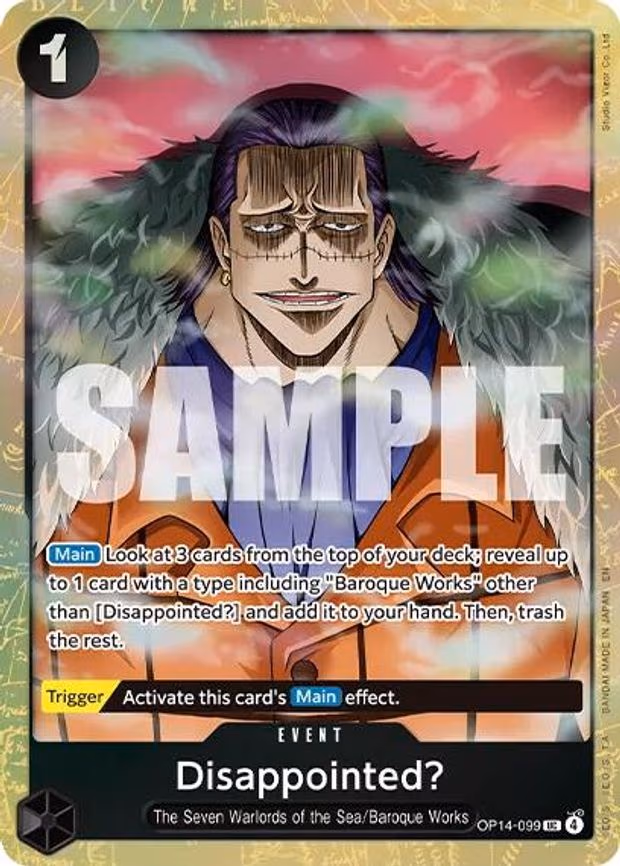 Disappointed? (Premium Card Collection -Best Selection Vol. 6 - UC (OP14-099)