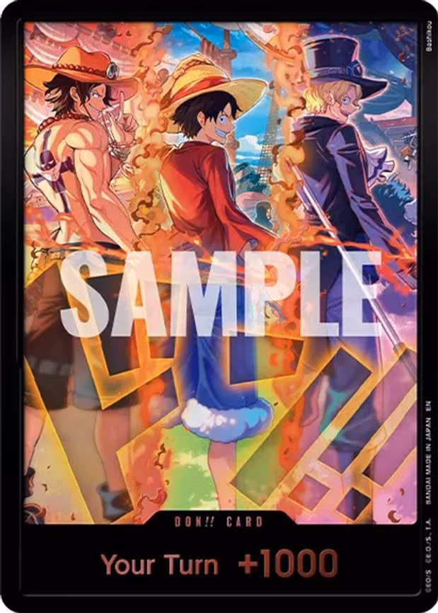 DON!! Card (English Version 3rd Anniversary Set) (Ace, Luffy, Sabo) - DON!!