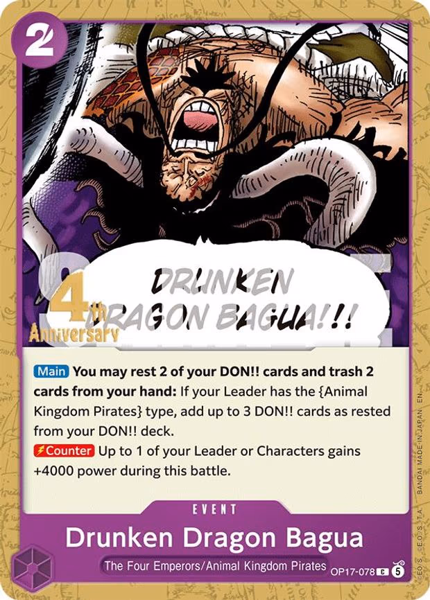 Drunken Dragon Bagua - C (OP17-078)