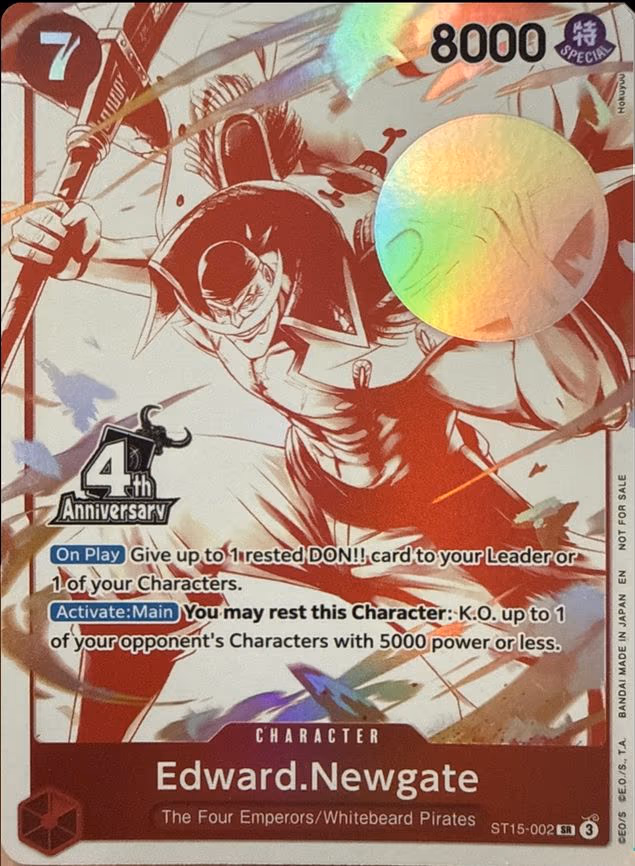 Edward.Newgate (4th Anniversary Treasure Campaign Pack) - SR (ST15-002)