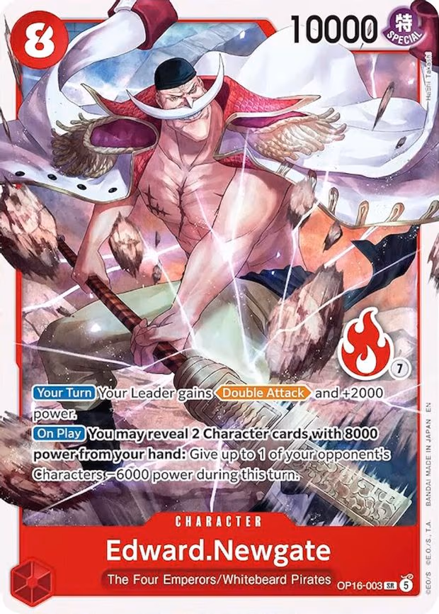 Edward.Newgate (OP16-003) (Ace Deck) - SR (OP16-003)