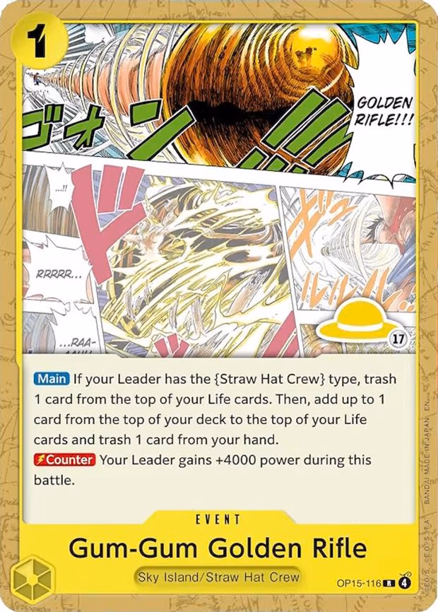 Gum-Gum Golden Rifle (Luffy Deck) - R (OP15-116)
