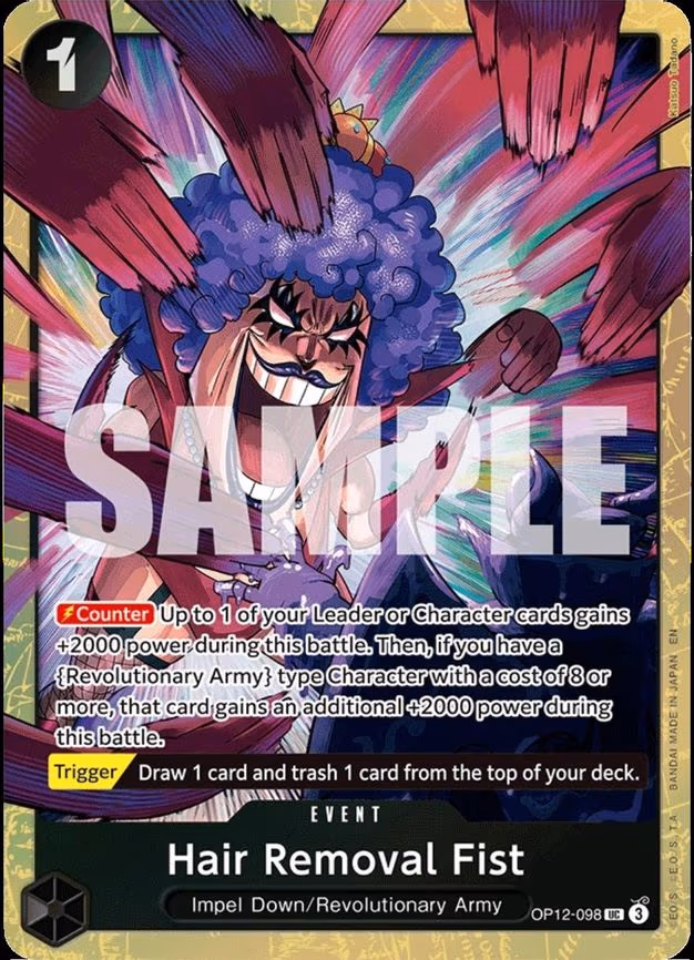 Hair Removal Fist (Premium Card Collection -Best Selection Vol. 5 - UC (OP12-098)