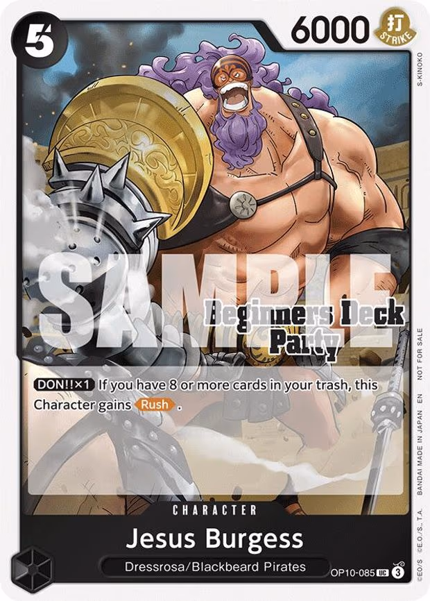 Jesus Burgess (Beginners Deck Party [ST-23] - [ST-28] Participation Pack) - UC (OP10-085)