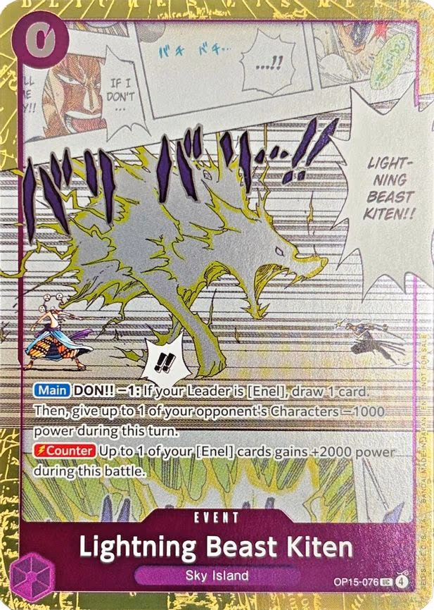 Lightning Beast Kiten (Dash Pack) - UC (OP15-076)