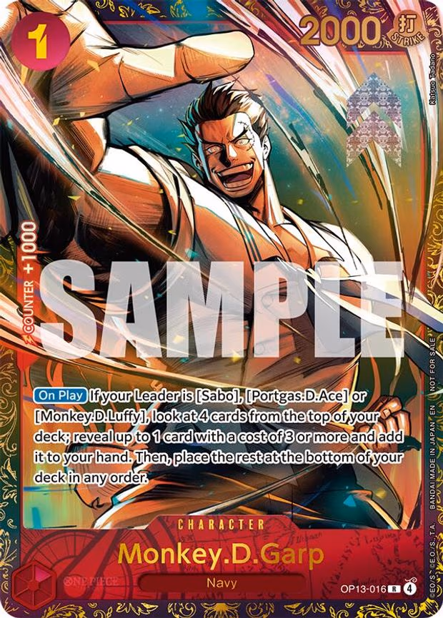 Monkey.D.Garp (Treasure Cup March 2026) - R (OP13-016)