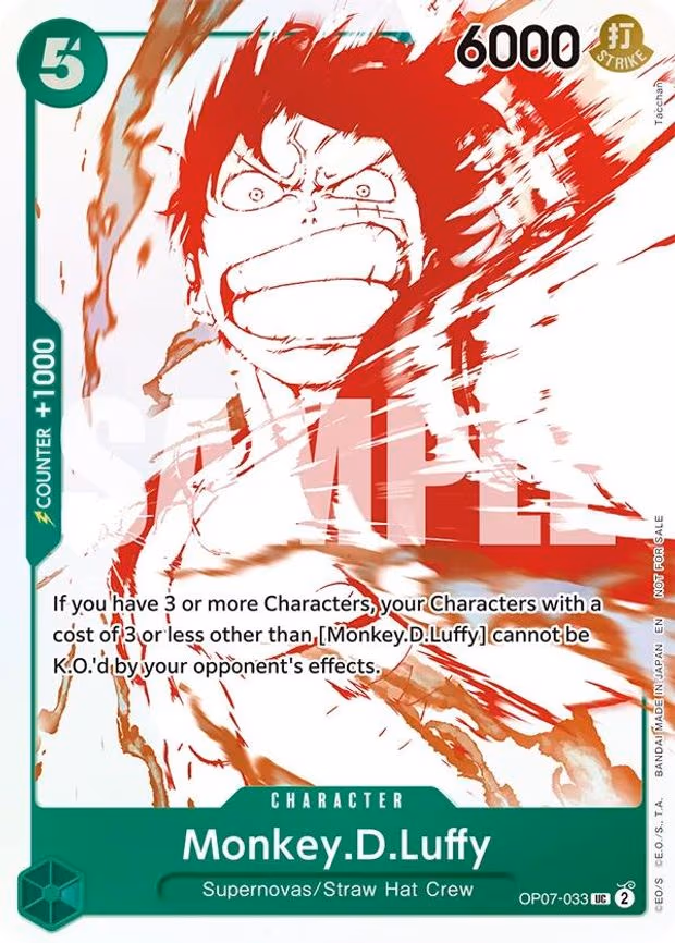 Monkey.D.Luffy - OP07-033 (3rd Anniversary Treasure Campaign Pack) - UC (OP07-033)