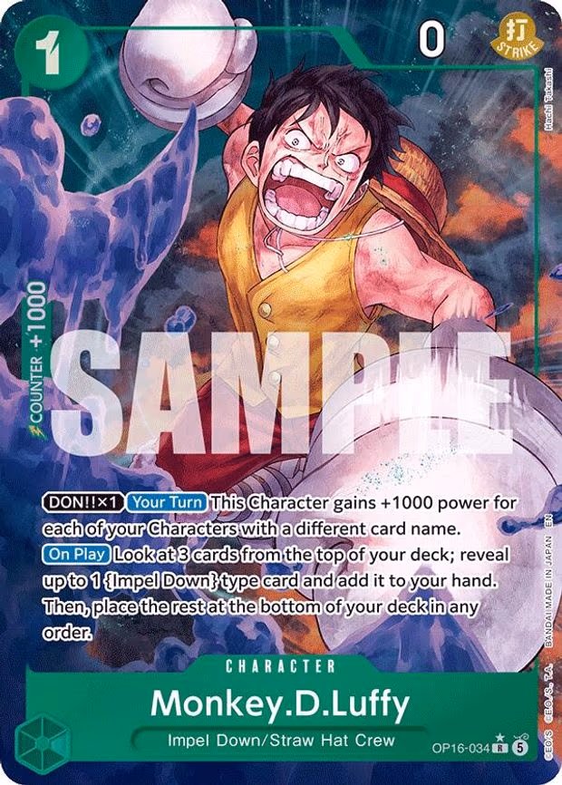 Monkey.D.Luffy - R (OP16-034)