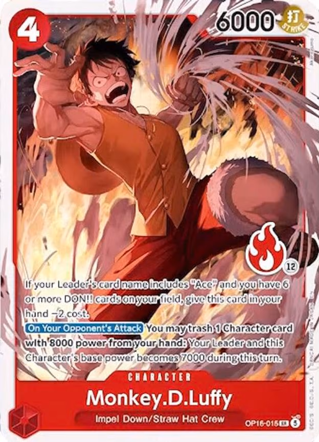 Monkey.D.Luffy (OP16-015) (Ace Deck) - SR (OP16-015)