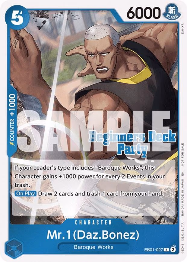 Mr. 1 (Daz.Bonez) (Beginners Deck Party [ST-23] - [ST-28] Participation Pack) - R (EB01-027)