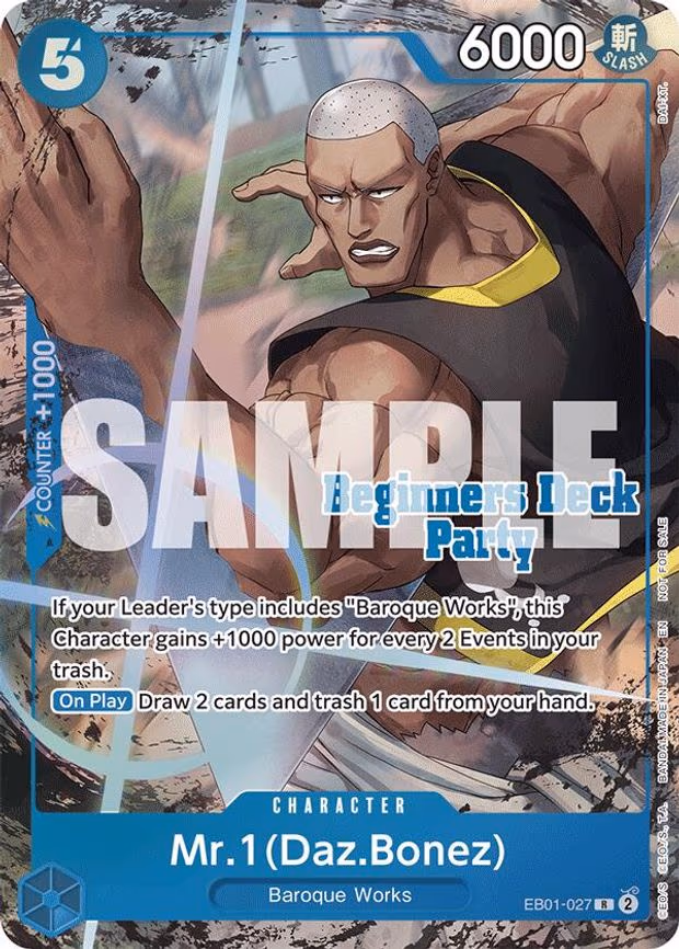 Mr. 1 (Daz.Bonez) (Beginners Deck Party [ST-23] - [ST-28] Winner Pack) - R (EB01-027)