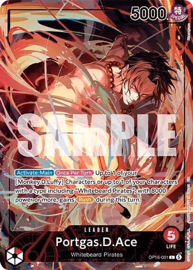 Portgas.D.Ace - L (OP16-001)