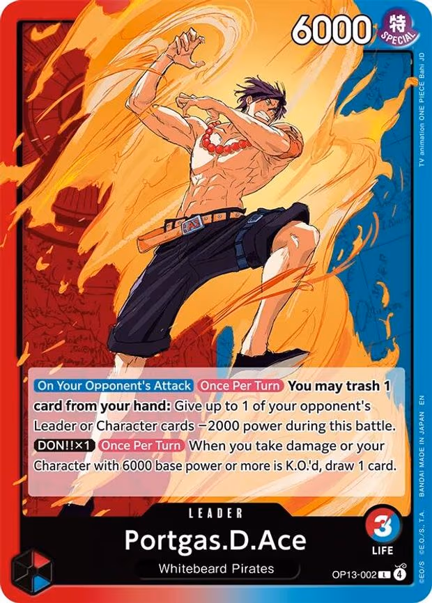 Portgas.D.Ace - L (OP13-002)