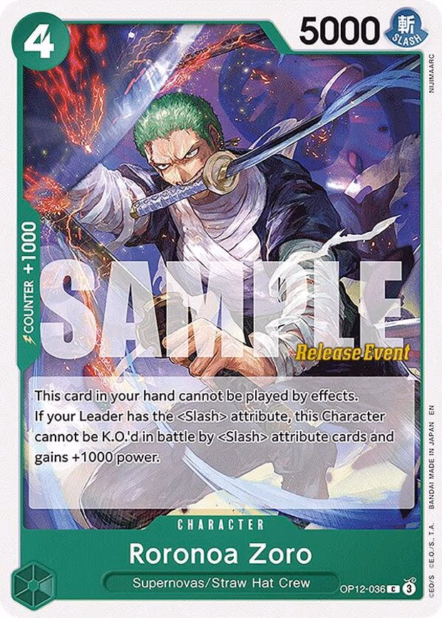Roronoa Zoro - C (OP12-036)