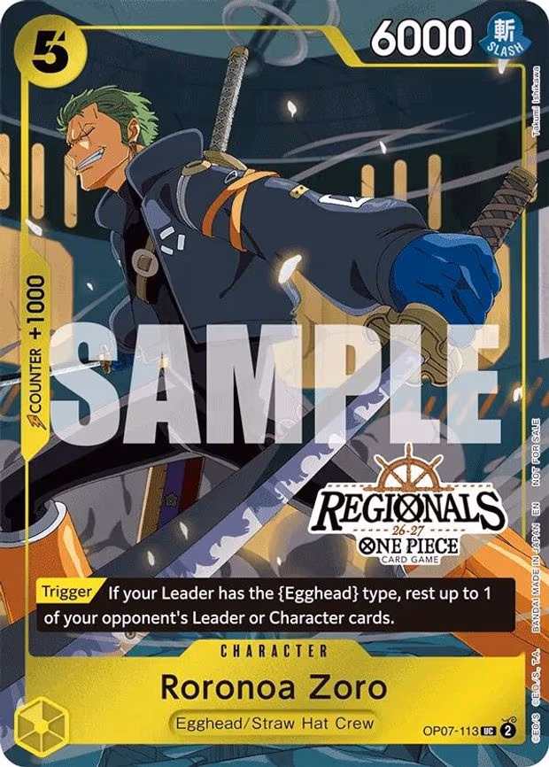 Roronoa Zoro (113) (Regional Participation Pack 2026 Vol.1)