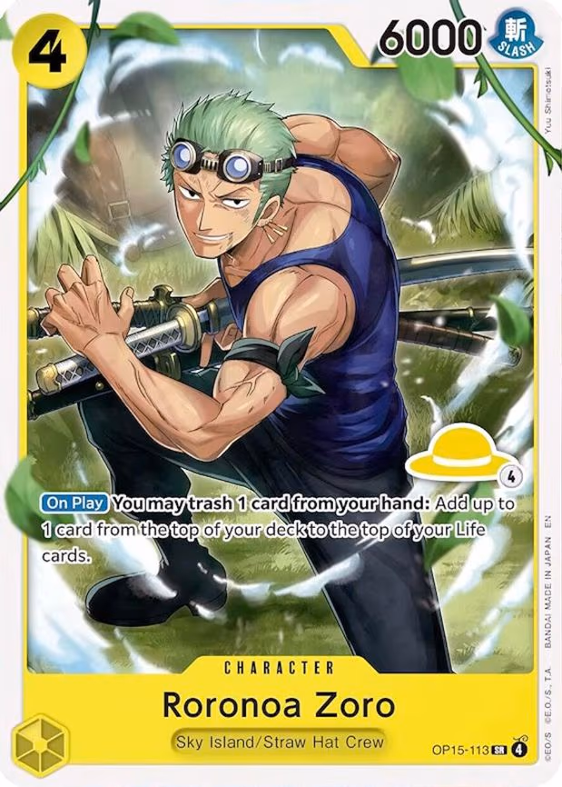 Roronoa Zoro (Luffy Deck) - SR (OP15-113)