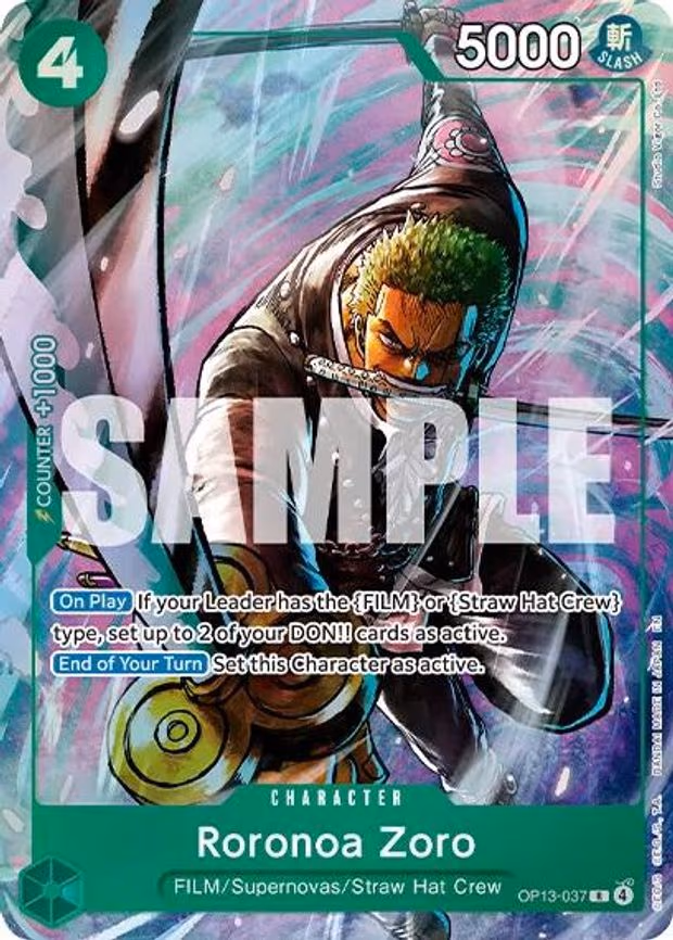 Roronoa Zoro (Premium Card Collection -Best Selection Vol. 6 - R (OP13-037)