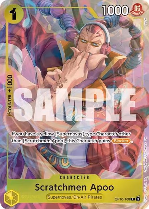 Scratchmen Apoo (Premium Card Collection -Best Selection Vol. 6 - C (OP10-108)
