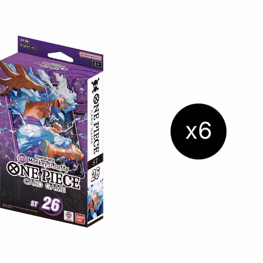 Starter Deck 26: PURPLE/BLACK Monkey.D.Luffy Display