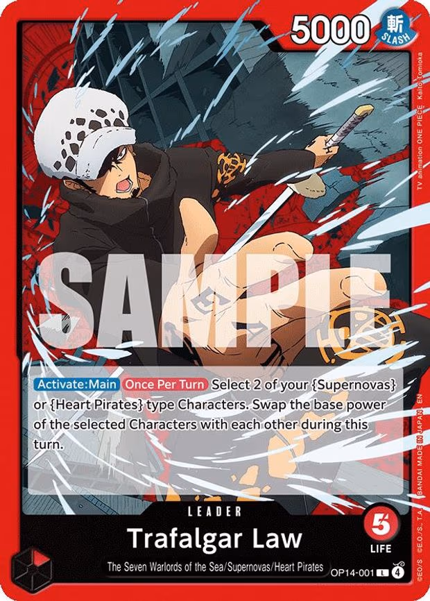 Trafalgar Law - L (OP14-001)