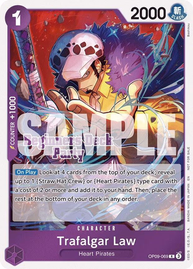 Trafalgar Law (Beginners Deck Party [ST-23] - [ST-28] Participation Pack) - R (OP09-069)