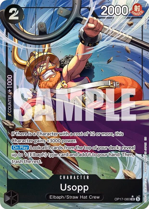 Usopp - SR (OP17-080)