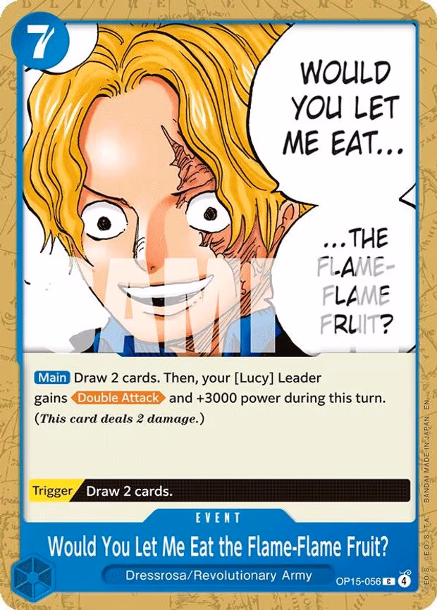 Would You Let Me Eat the Flame-Flame Fruit? - C (OP15-056)