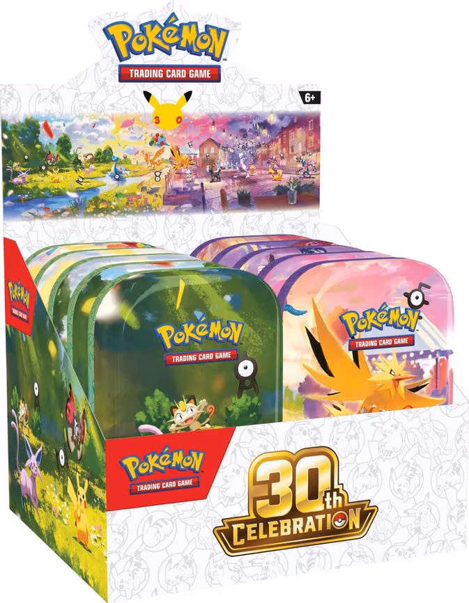 30th Celebration Mini Tin Display