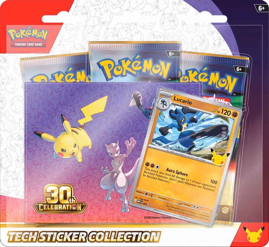 30th Celebration Tech Sticker Collection [Lucario]