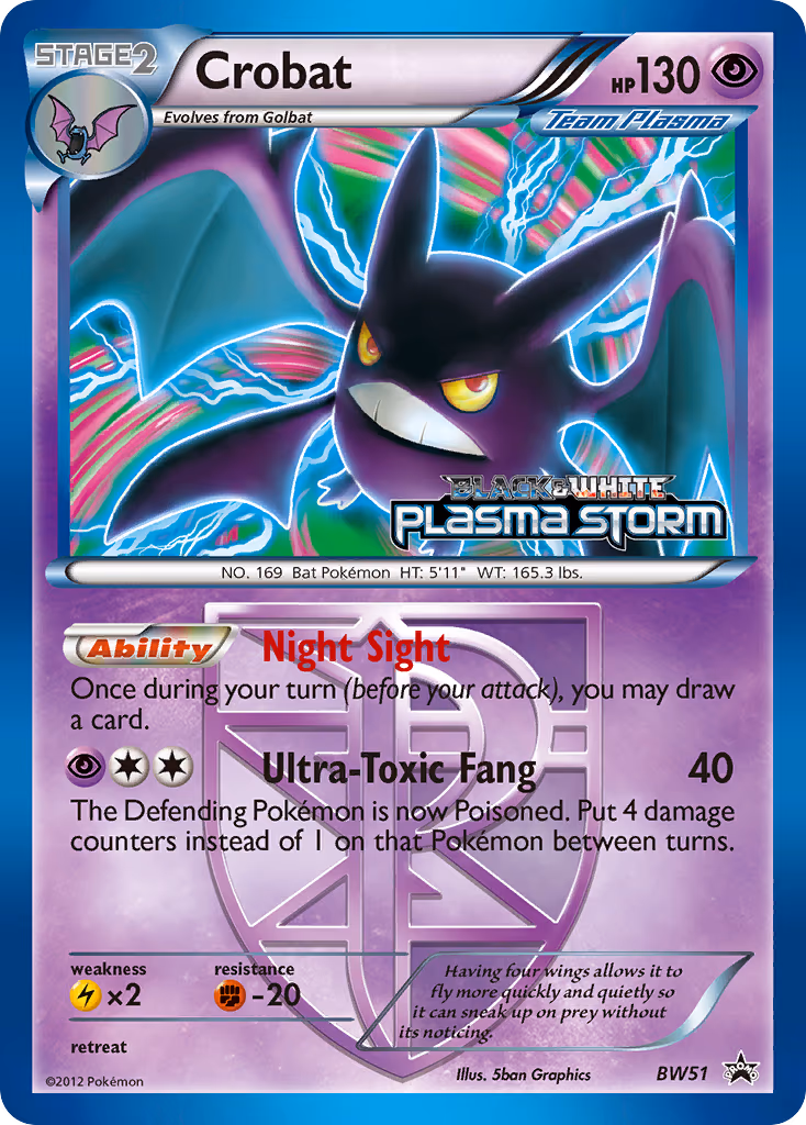 Crobat - BW51 (Team Plasma)