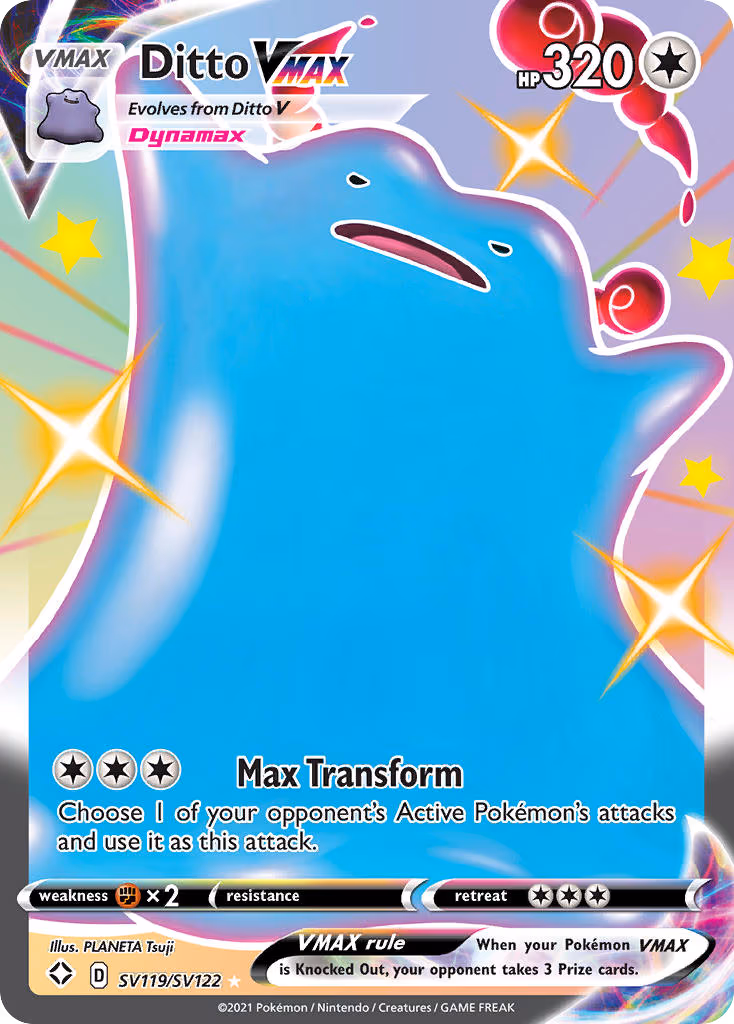 Ditto VMAX - Shiny Holo Rare (SV119/SV122)