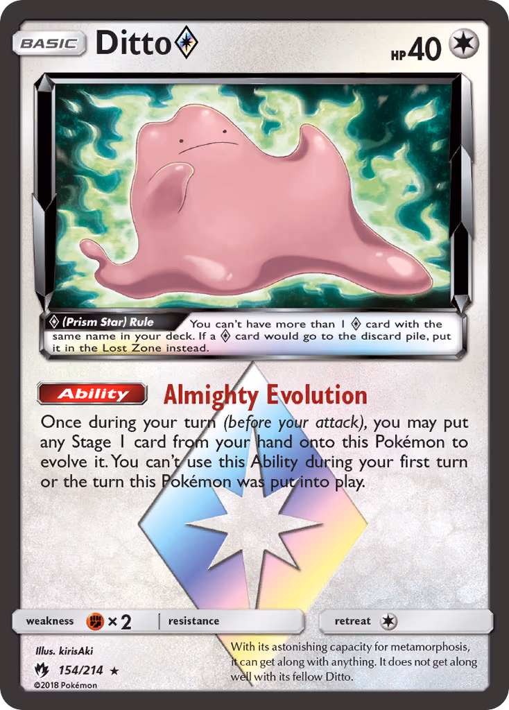 Ditto Prism Star - Prism Rare (154/214)