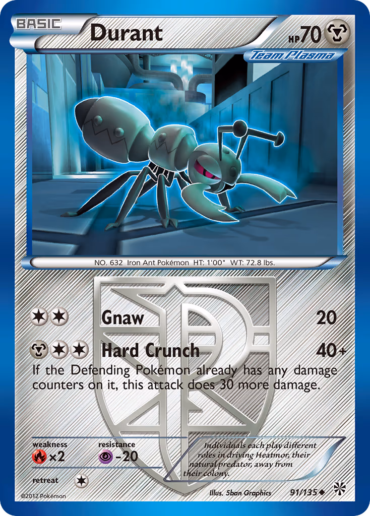 Durant (Team Plasma) - Uncommon (91/135)