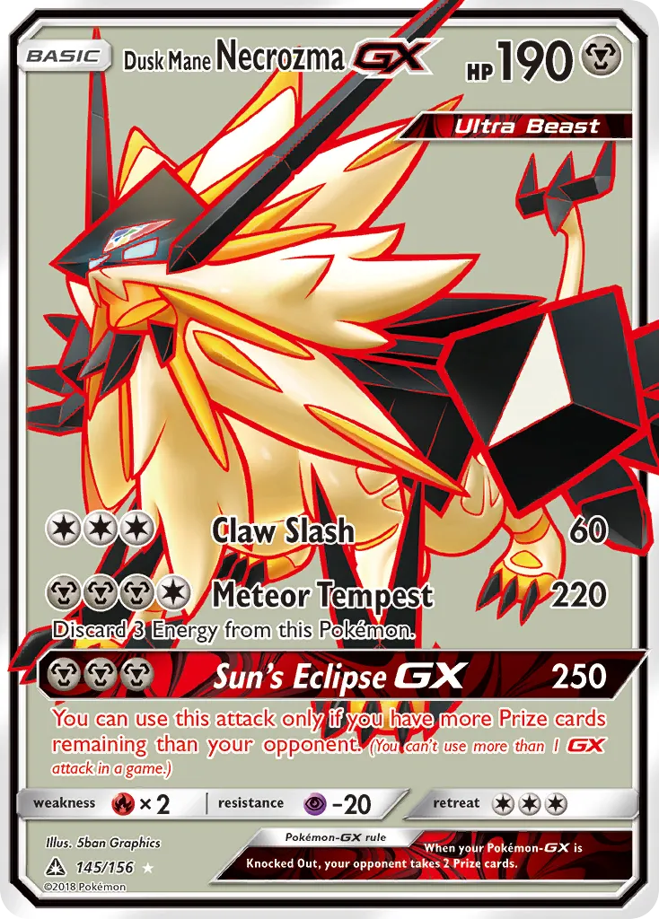 Dusk Mane Necrozma GX - Ultra Rare (145/156)