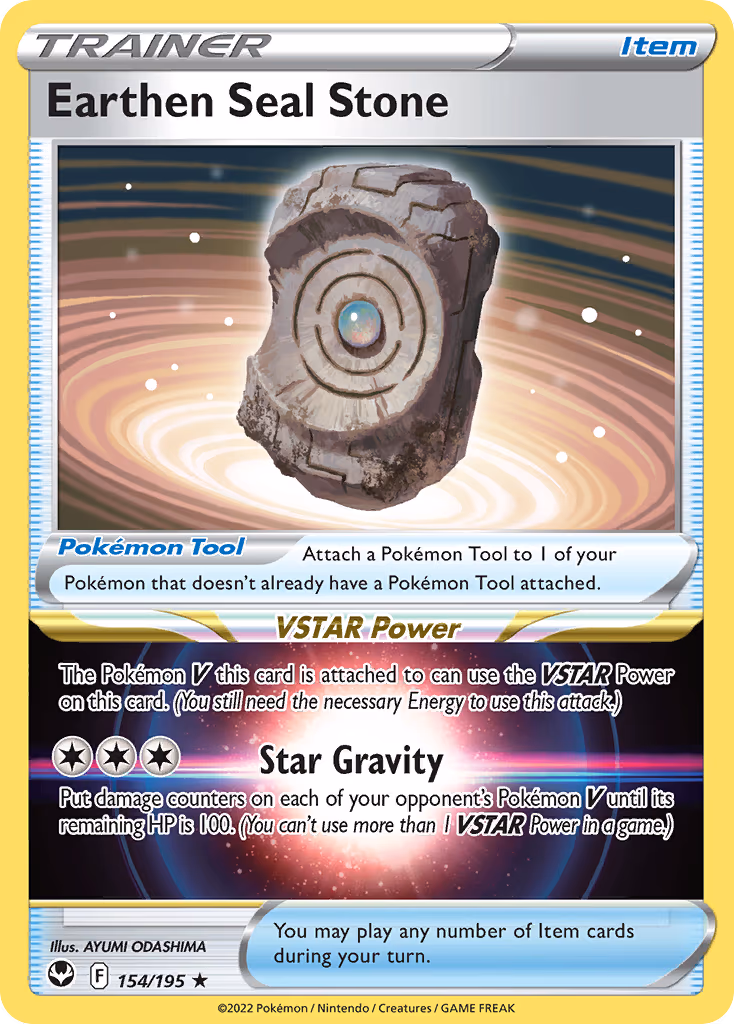 Earthen Seal Stone - Holo Rare (154/195)