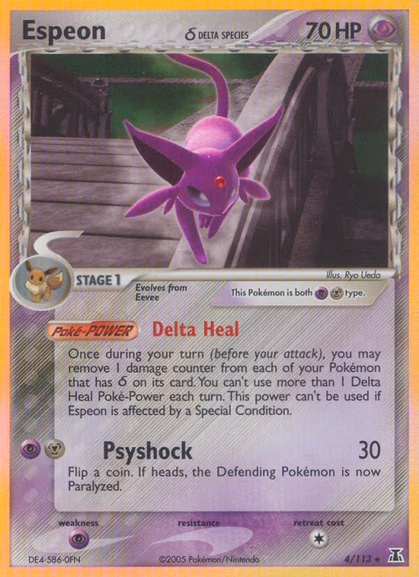 Espeon (Delta Species) - Holo Rare (4/113)