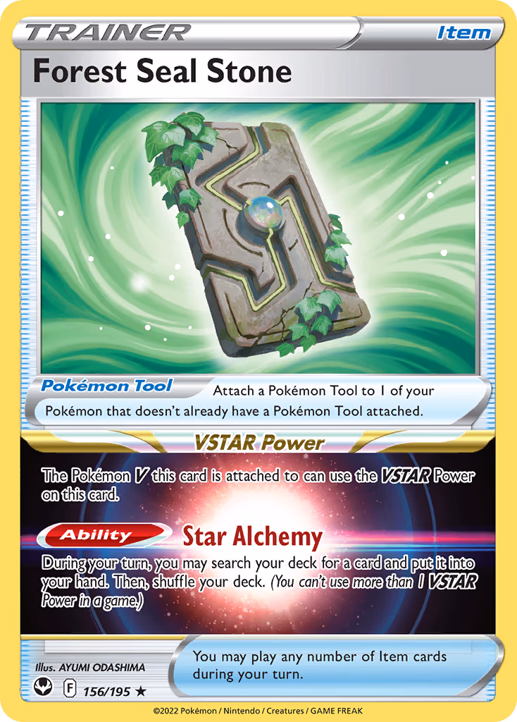 Forest Seal Stone - Holo Rare (156/195)